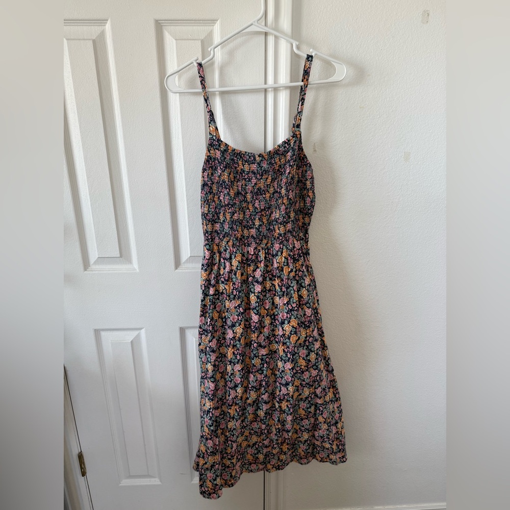 SOLD - Old Navy Floral Smocked Fit & Flare Cami Midi Dress